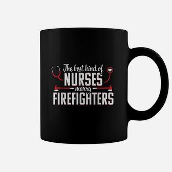 Nurse Life Fire Wife Funny Best Firefighter Nursing Gift Coffee Mug - Seseable