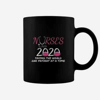 Nurse Nurses 2020 Saving The World One Patient At A Time Coffee Mug - Seseable