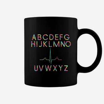 Nurse Pqrst Alphabet Rainbow Funny Rn Gift Nursing Jokes Coffee Mug - Seseable