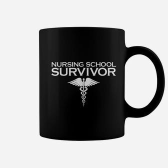 Nursing School Survivor Student Nurse Graduation Coffee Mug - Seseable