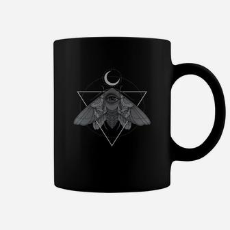 Occult Moth Moth Occult Occultism Dark Art Moon Symbolism Coffee Mug - Seseable