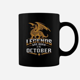 October Legends Are Born In October Coffee Mug - Seseable