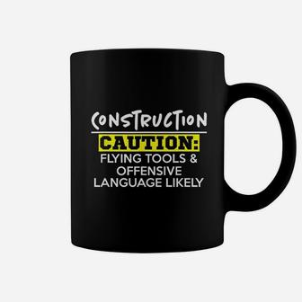 Offensive Language Construction Worker Gift Coffee Mug - Seseable