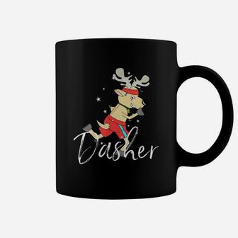 Official Dasher Cute Reindeer Funny Christmas Group Set Tee Shirt Coffee Mug - Seseable