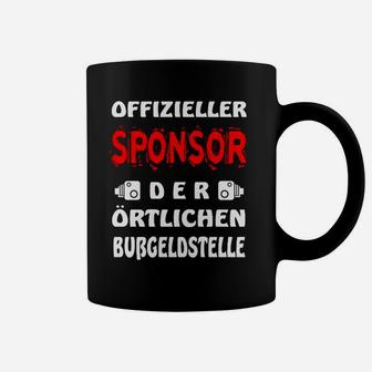 Offizieller Sponsor Bußgeldstelle Herren Tassen, Lustiges Autofahrer Tee - Seseable