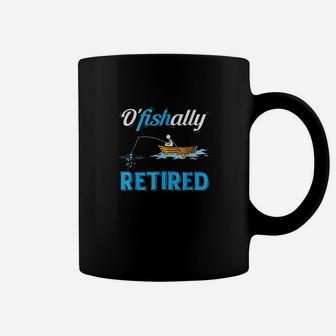 Ofishally Retired Funny Fisherman Retirement Coffee Mug - Seseable
