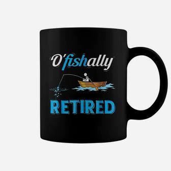 Ofishally Retired Funny Fisherman Retirement Gift Coffee Mug - Seseable