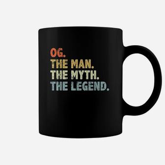 Og The Man Myth Legend Fathers Day Gift For Papa Grandpa Coffee Mug - Seseable