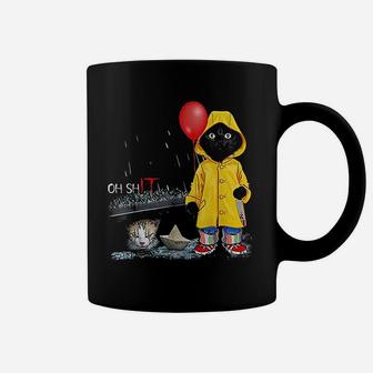 Oh Cat Clown Cat Wear Raincoat Coffee Mug - Seseable