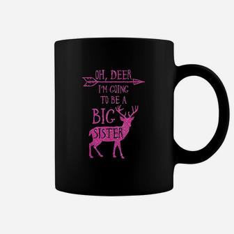 Oh Deer Im Going To Be A Big Sister Christmas Coffee Mug - Seseable