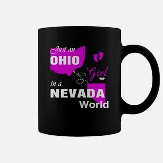 Ohio Girl In Nevada Shirts Ohio Girl Tshirt,nevada Girl T-shirt,nevada Girl Tshirt,ohio Girl In Nevada Shirts,nevada T-shirts Hoodie Coffee Mug - Seseable
