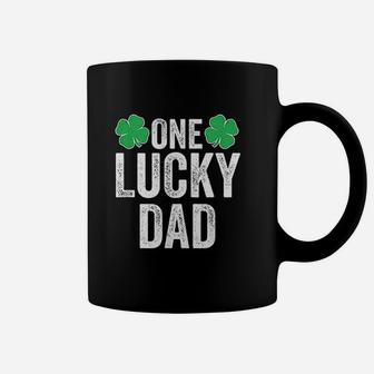 One Lucky Dad Clover Men Father St Patricks Day Dad Coffee Mug - Seseable