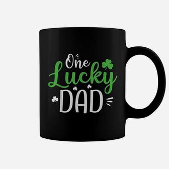 One Lucky Dad St Patricks Day Funny Daddy Gift Coffee Mug - Seseable