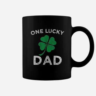 One Lucky Dad St Patricks Day Retro Father Gift Coffee Mug - Seseable