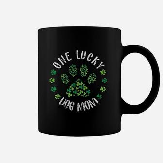 One Lucky Dog Mom Dog Moms Coffee Mug - Seseable