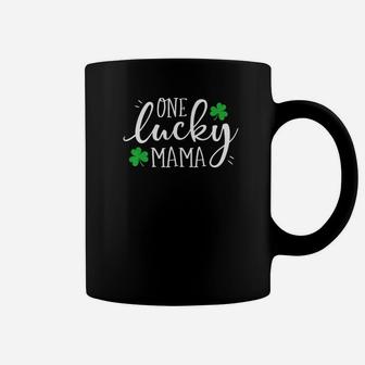 One Lucky Mama St Patricks Day Women Mom Mother Gift Coffee Mug - Seseable