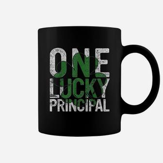 One Lucky Principal Gift School Teacher St Patricks Day Coffee Mug - Seseable