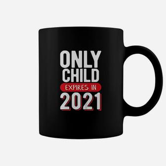 Only Child Expires 2021 Promoted To Brother Big Sister Coffee Mug - Seseable