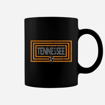 Orange White Tennessee State Flag Retro Vintage Tennessee Coffee Mug - Seseable