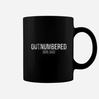 Outnumbered Girl Dad Dad Father Coffee Mug - Seseable