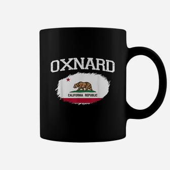 Oxnard Ca California Flag Vintage Usa Sports Coffee Mug - Seseable