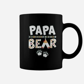 Papa Bear Dad Fathers Day Love, best christmas gifts for dad Coffee Mug - Seseable