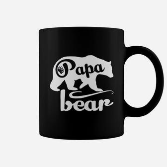 Papa Bear Fathers Day Papa, best christmas gifts for dad Coffee Mug - Seseable