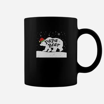 Papa Bear Funny Santa Christmas Pajamas Coffee Mug - Seseable