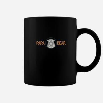 Papa Bear Great Gift For Dad Father Grandpa Coffee Mug - Seseable