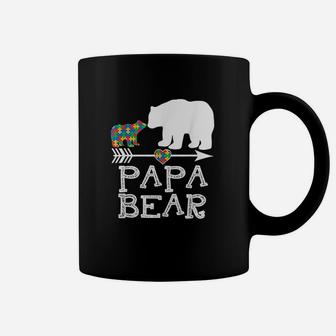 Papa Bear Men Father Daddy Awareness Coffee Mug - Seseable