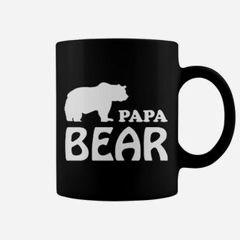 Papa Bear Simple Art, best christmas gifts for dad Coffee Mug - Seseable