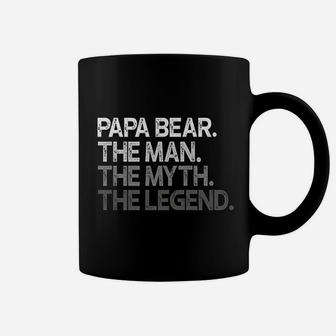 Papa Bear The Man Myth Legend, best christmas gifts for dad Coffee Mug - Seseable