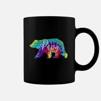 Papa Bear Tie Dye Gift For Dad Coffee Mug - Seseable