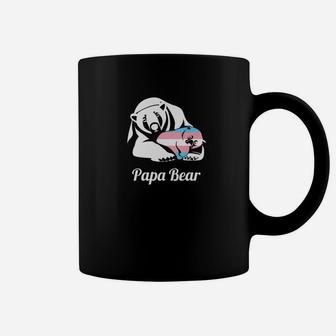 Papa Bear Transgender Daddy Lgbtq Gift Cute Coffee Mug - Seseable