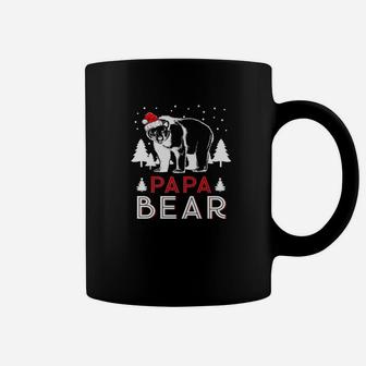 Papa Christmas Bear Santa Family Matching Pajamas Coffee Mug - Seseable