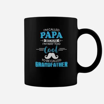 Papa Cool To Be Grandfather, best christmas gifts for dad Coffee Mug - Seseable