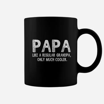 Papa Definition Like Regular Grandpa Only Cooler Funny Coffee Mug - Seseable