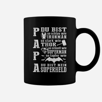 Papa Du Bist Superheld, dad birthday gifts Coffee Mug - Seseable