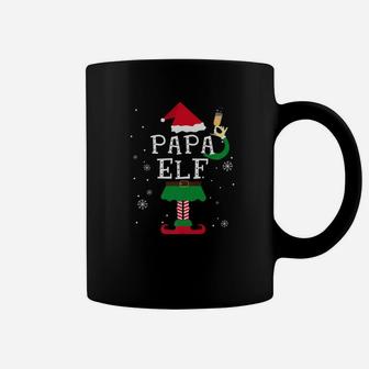 Papa Elf Matching Family Christmas Pajamas Elves Coffee Mug | Seseable CA