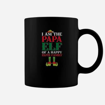 Papa Elf Of A Happy Elfin Family Funny Christmas Shirt Coffee Mug - Seseable