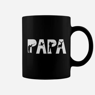Papa Funny Hunting Deer Duck Hunter Dad Father Coffee Mug - Seseable