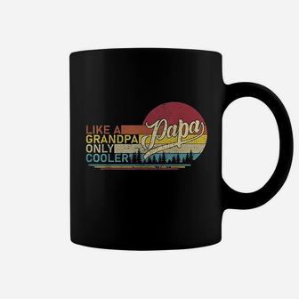 Papa Like A Grandpa Vintage Dad Gift Coffee Mug - Seseable