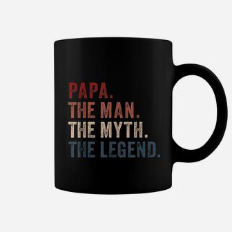 Papa Man Myth Legend For Dad Funny Father Gift Coffee Mug - Seseable