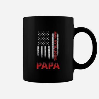 Papa Man Myth Legend Vintage For Dad Father Coffee Mug - Seseable