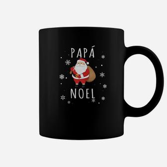Papa Noel Shirt Santa Claus Christmas Snowflakes Coffee Mug - Seseable