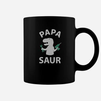 Papa Saur Funny T-rex, dad birthday gifts Coffee Mug - Seseable