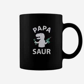 Papa Saur Trex Dad And Baby Saur Daddy And Me Coffee Mug - Seseable
