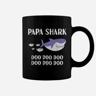 Papa Shark Funny Cute, best christmas gifts for dad Coffee Mug - Seseable