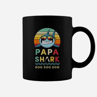 Papa Shark Gift For Papa, best christmas gifts for dad Coffee Mug - Seseable