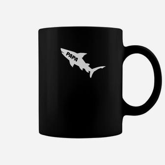 Papa Shark Shirt Family Costumes Matching Family Gifts Coffee Mug - Seseable